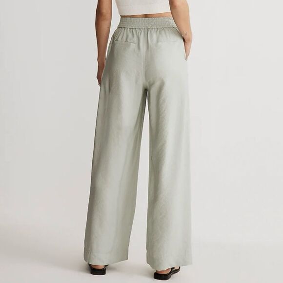 NWT Madewell Sage Mint Carley Softdrape Wide Leg Pants Size XXS - Picture 2 of 10